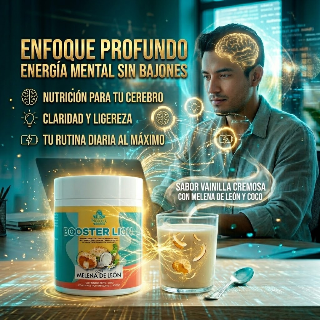 BOSTER LION Alimento en Polvo – Melena de León, Proteína y Vitaminas