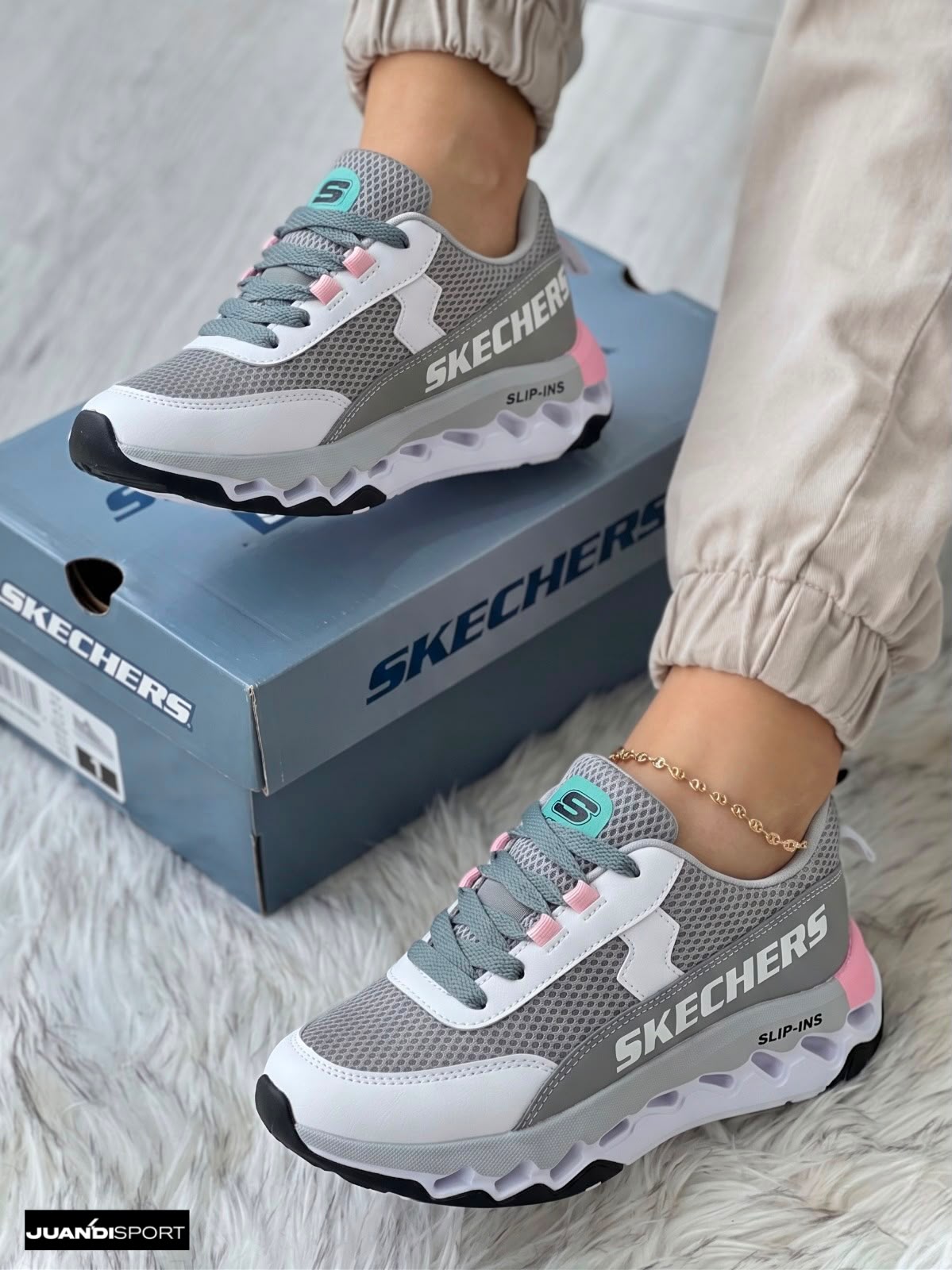 Skeacher Oncloud Mujer – Tenis Deportivos con Suela CloudTec y Malla Transpirable