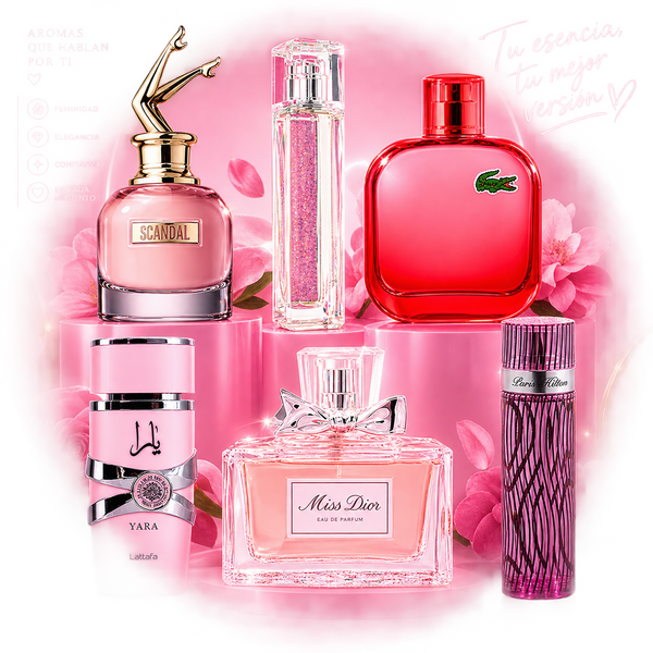 Kit 6 Perfumes Femeninos – Set de Fragancias para Mujer | Creativita
