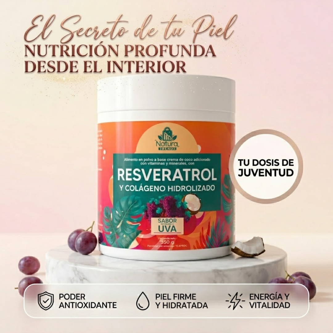 RESVERATROL con Colágeno – Antioxidantes y Cuidado Integral