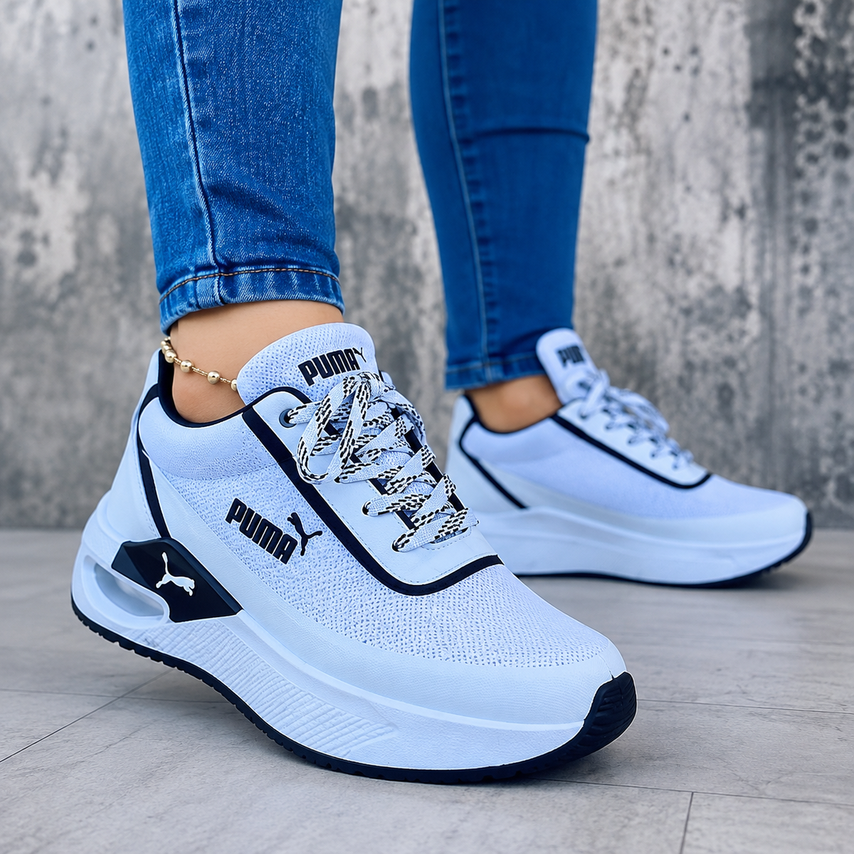Puma Plataforma REF 302 Unisex – Tenis Suela Elevada Estilo Urbano