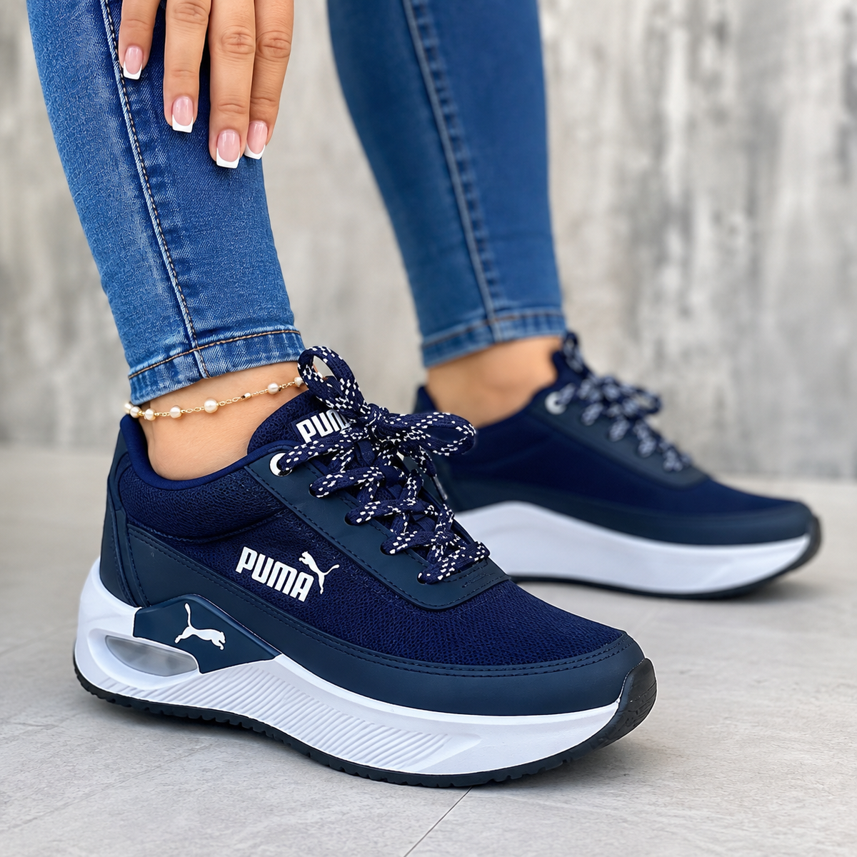 Puma Plataforma REF 302 Unisex – Tenis Suela Elevada Estilo Urbano