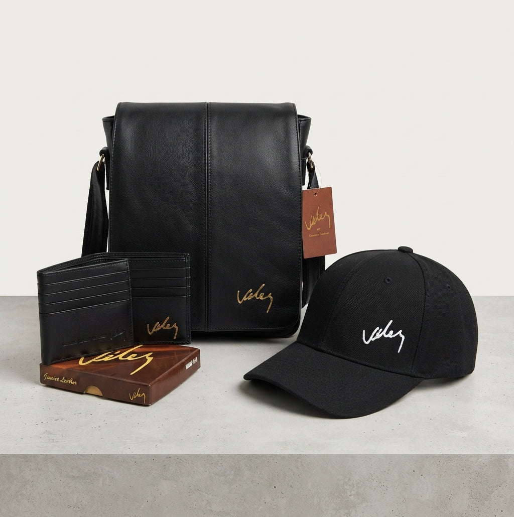 Trío Vélez Carriel Tapa Larga + Billetera + Gorra – Set Hombre