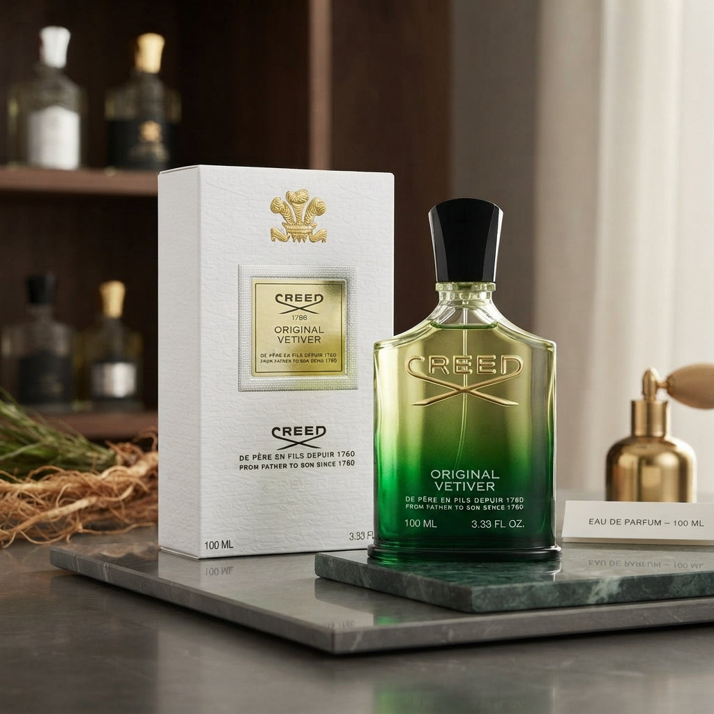 Creed Vetiver Unisex – Aroma cítrico, verde y amaderado