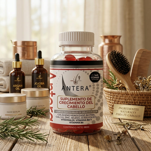 Gomas Masticables Antera – Colágeno, Biotina, Vitaminas para Cabello y Uñas