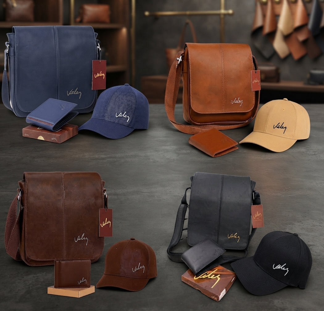 Trío Vélez Carriel Tapa Larga + Billetera + Gorra – Set Hombre
