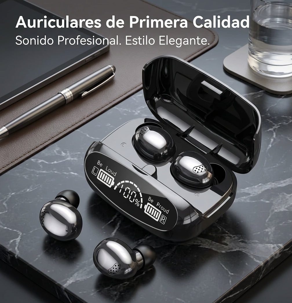 Audífonos Inalámbricos Bluetooth M32 – TWS con Power Bank 2000mAh e IPX7