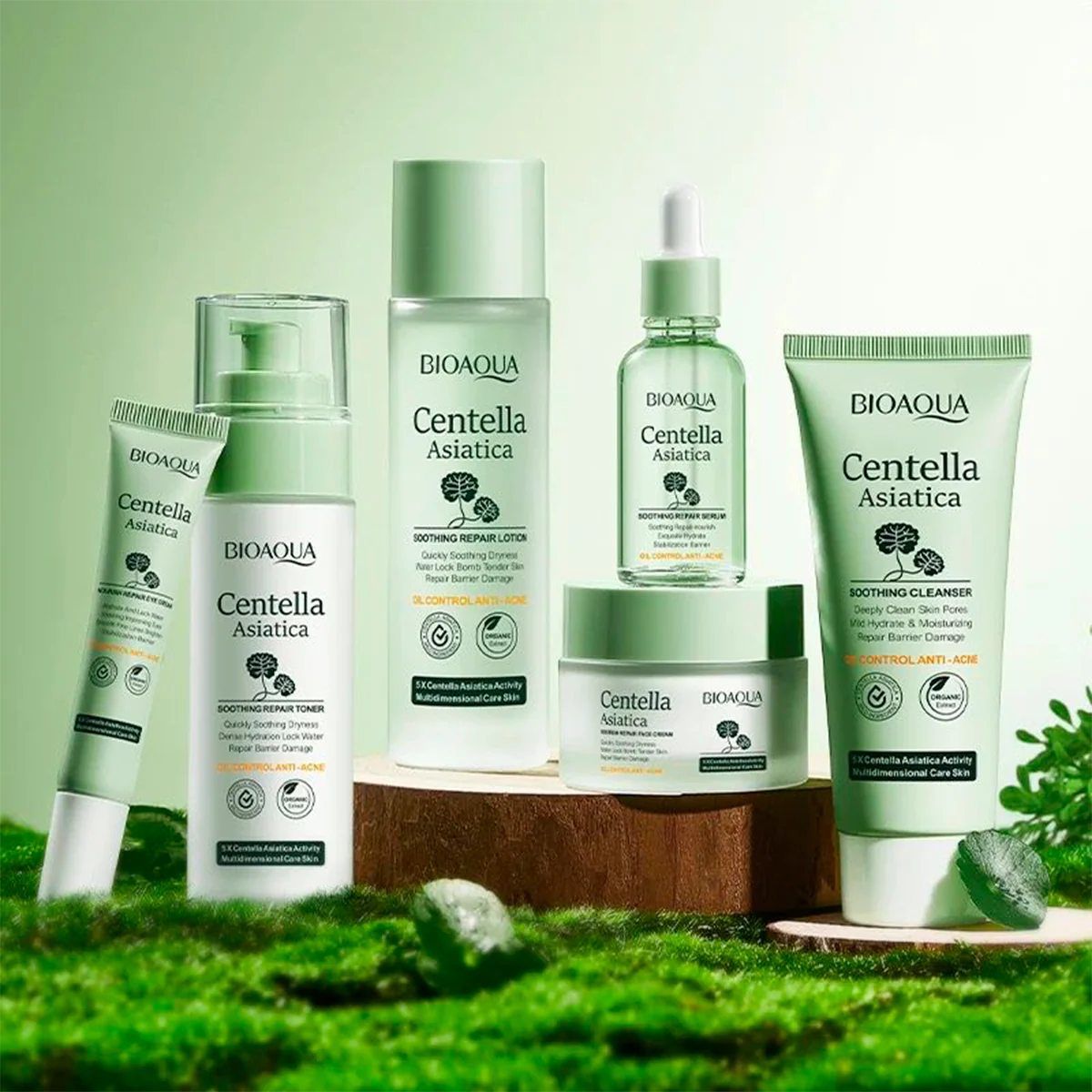Combo Centella Asiática Bioaqua – Kit Facial Calmante y Reparador