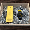 Combo para hombre: reloj, loción y caja de presentación