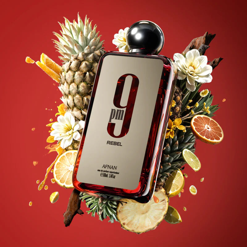 Afnan 9PM Rebel Hombre – Perfume Afrutado Dulce y Amaderado EDP