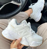 New Balance Tractor para mujer, tenis de suela ancha