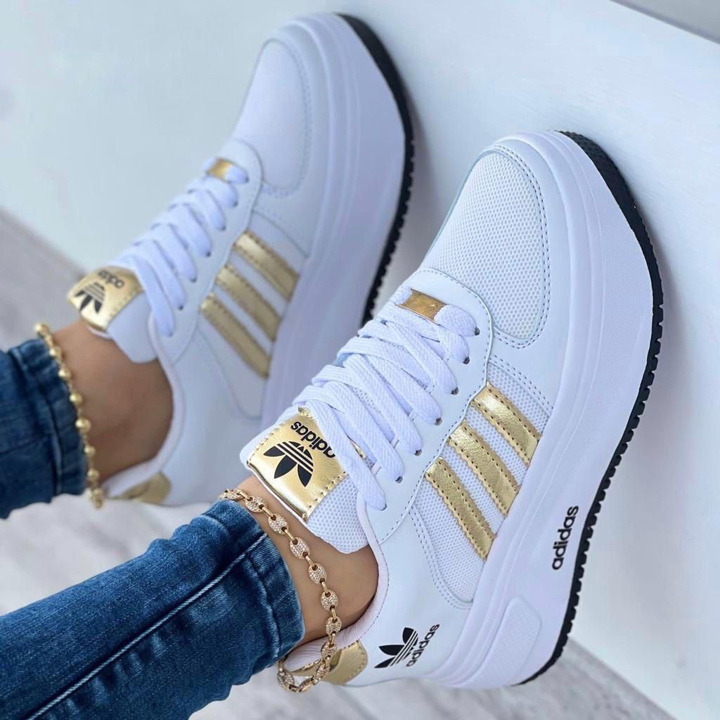 Adidas Diamond Dama – Tenis Cuero Vegano Suela Vulcanizada