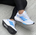 Tenis Adidas Dama Casual – Tela Resistente Suela Goma Azul y Rosado