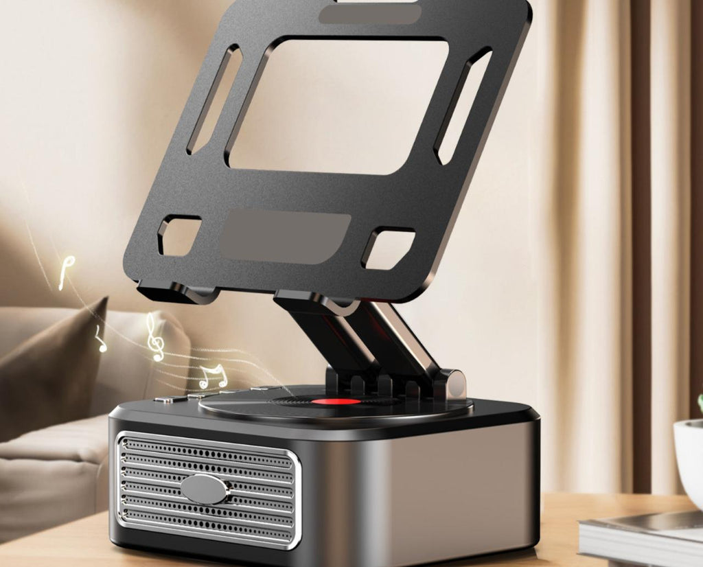 Soporte 3 en 1 para Celular y Tablet con Parlante Bluetooth y Micrófono Karaoke