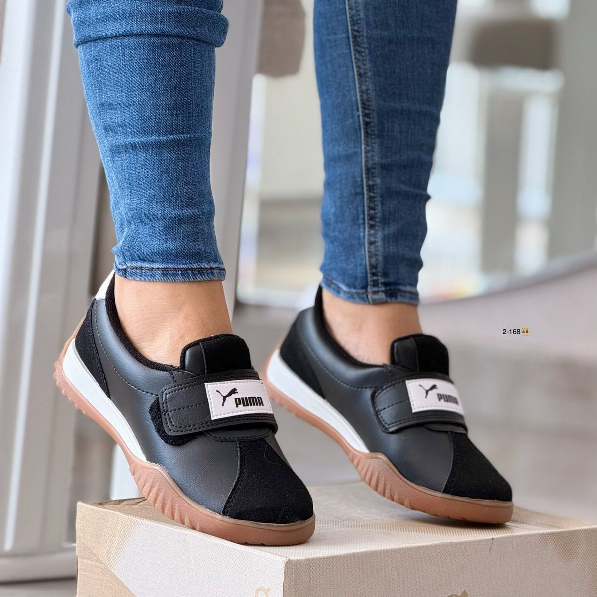 Puma Trendy Dama – Tenis Casual con Velcro Suela Ligera Antideslizante