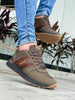 Boss Style Tenis casuales para hombre en tonos tierra